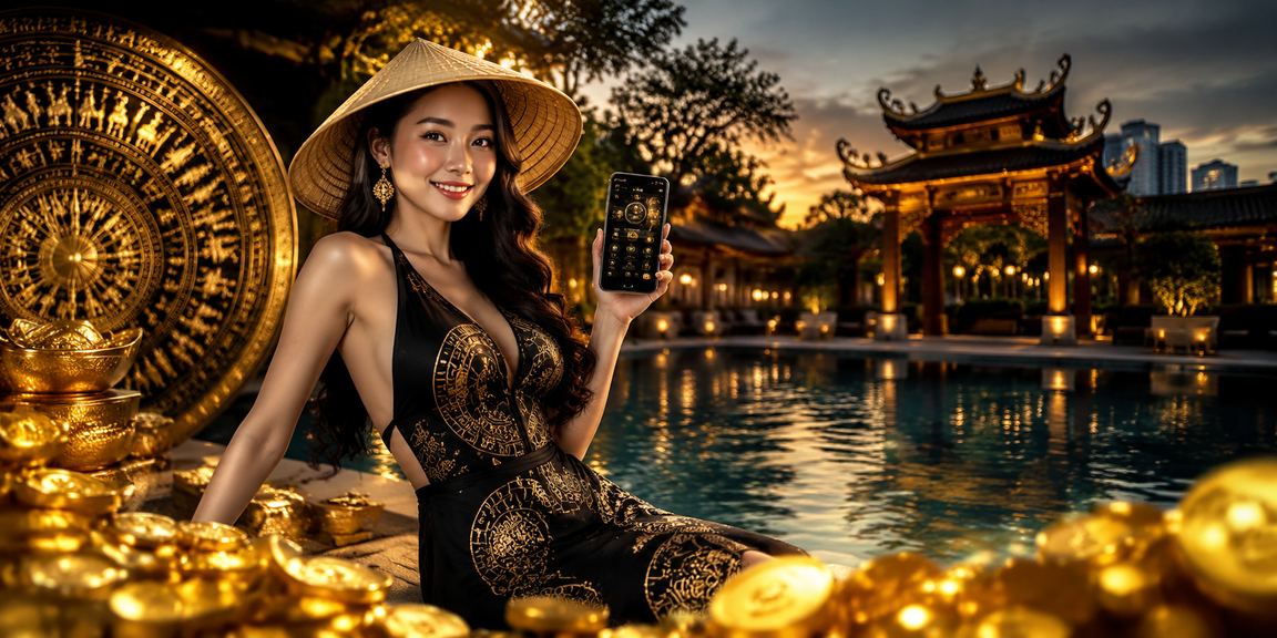 Người chơi nạp tiền và nhận thưởng tại Hà Nội với nón lá truyền thống